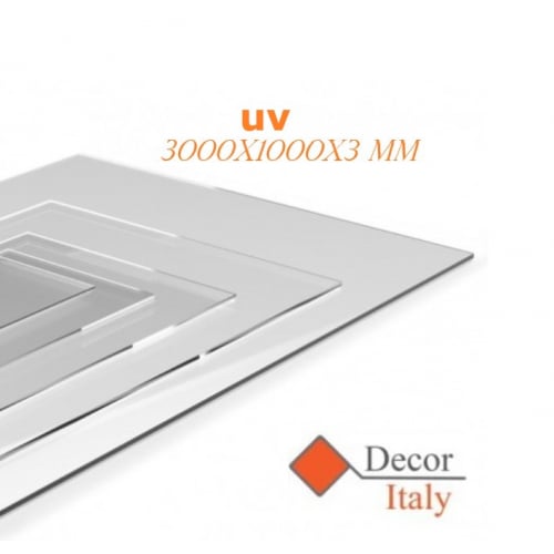 Compact Polycarbonate UV Protected sheet 2050x1000 cm Thickness 3 mm